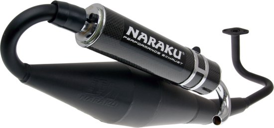 Uitlaat Naraku Crossover Black GY6, Kymco 50cc 4 Takt