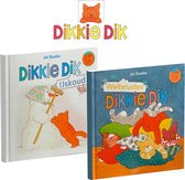 Dikkie Dik boeken - 2 voorleesboeken van Dikkie Dik - Voordeelbundel: Welterusten + ijskoud - Hardcover - Voorleesboek baby/peuter - 0 jaar / 1 jaar / 2 jaar / 3 jaar