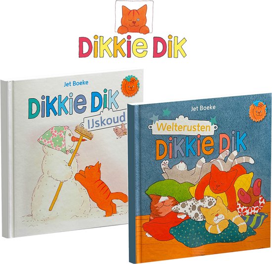Dikkie Dik boeken - 2 voorleesboeken van Dikkie Dik - Voordeelbundel: Welterusten + ijskoud - Hardcover - Voorleesboek baby/peuter - 0 jaar / 1 jaar / 2 jaar / 3 jaar