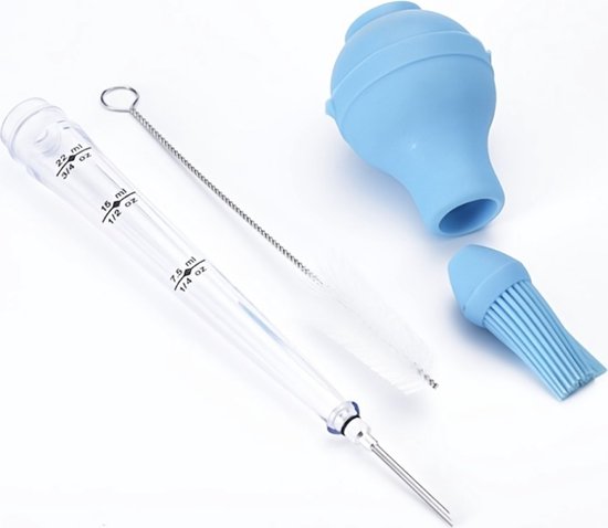 Seringue d'injection de viande Bovista - Injecteur de marinade - Seringue à marinade - Seringue à viande - Injecteur de viande - Seringue pour barbecue - Injecteur de viande - Vert