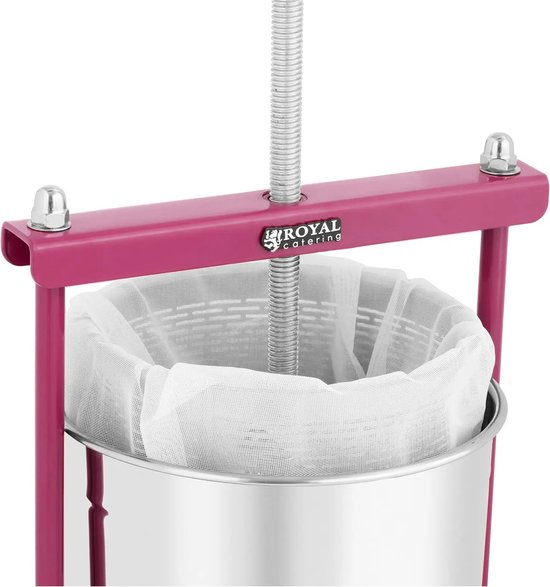 Fruitpers - RVS/ijzer - 12 l - incl. 5 persdoeken - Wiesenfield van Wiesenfield — afbeelding 2