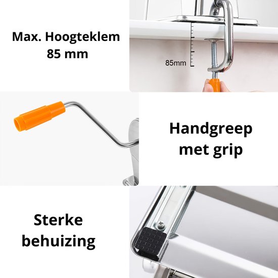 Bovista Pastamaker - Pastamachine - Spaghetti - Noodles - Tagliatelle - Keukenmachine van Bovista — afbeelding 3