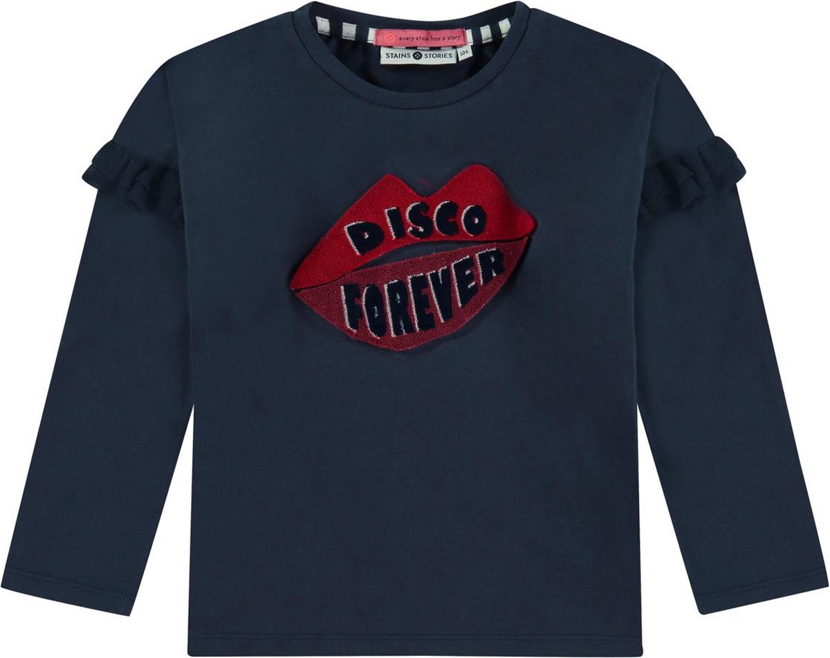 Stains & Stories girls t-shirt longsleeve Meisjes T-shirt - Maat 98