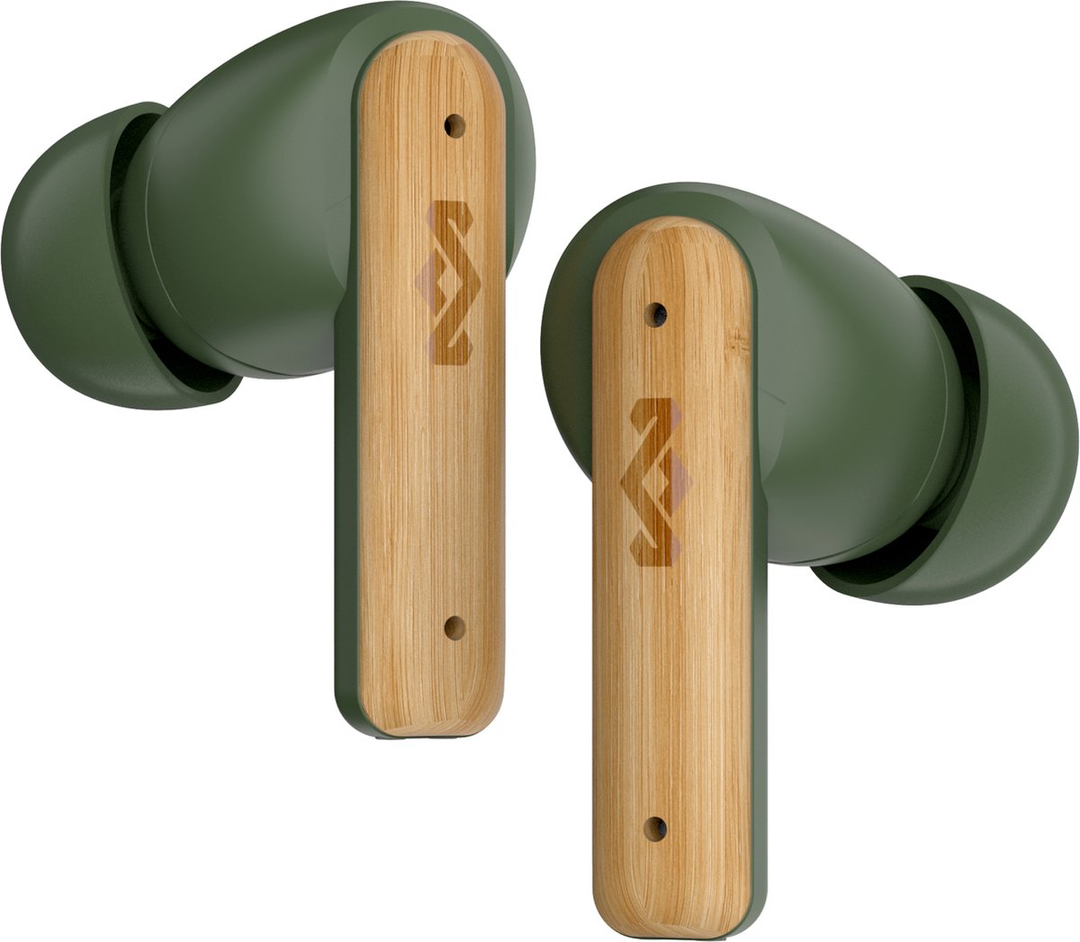 House of Marley Little Bird Oortjes Draadloos - 24 uur Batterijduur - Draadloze Oordopjes - Bluetooth - Eco Friendly Design - Quickcharge - Touchbediening - Groen – foto 2