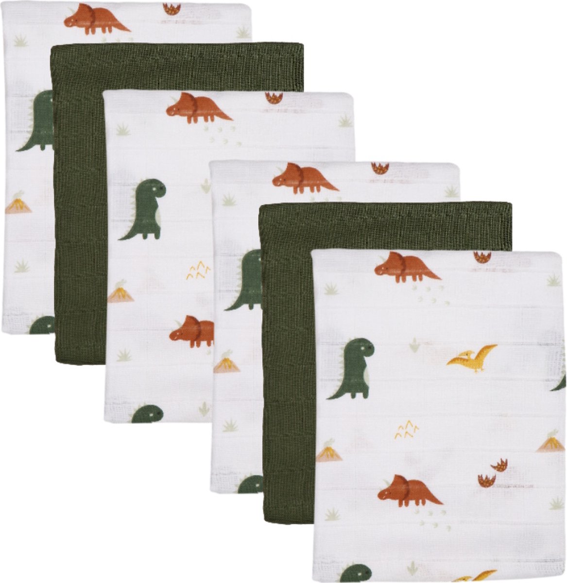 Goedkoopste Blush & Blossom Dinosaurus 70 x 70 cm 6 Stuks Hydrofiel Luiers TR-BB443413