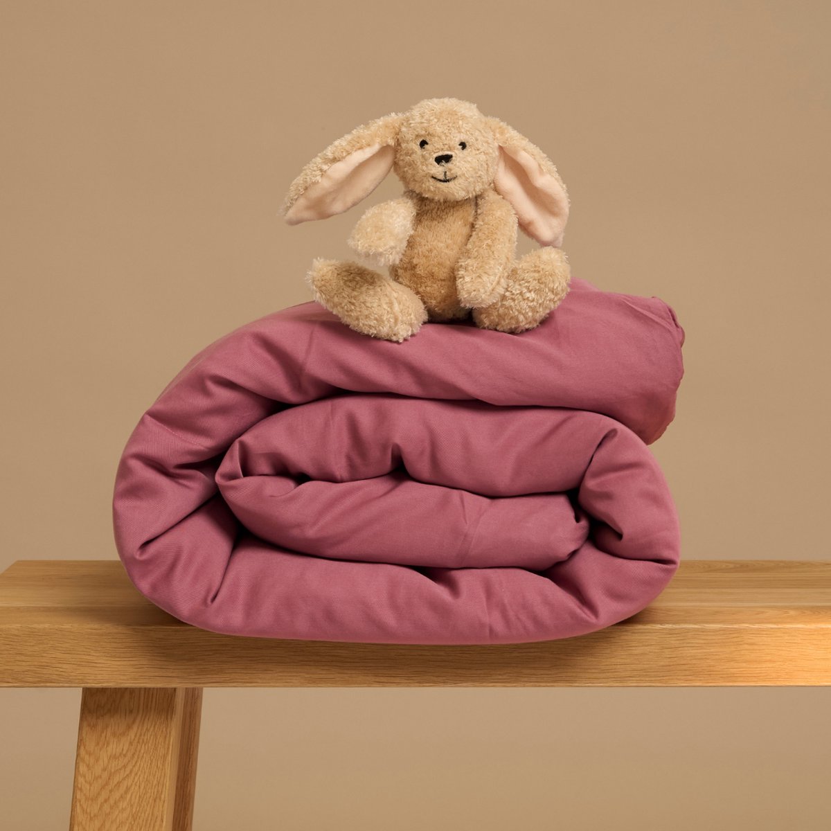 Coco & Cici - Kids - TENCEL Twill Dekbedovertrek Dusty Rose - 100x135 (zonder kussensloop)