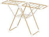 Bol.com 5Five Staand droogrek houtlook - 20 meter hanglengte aanbieding