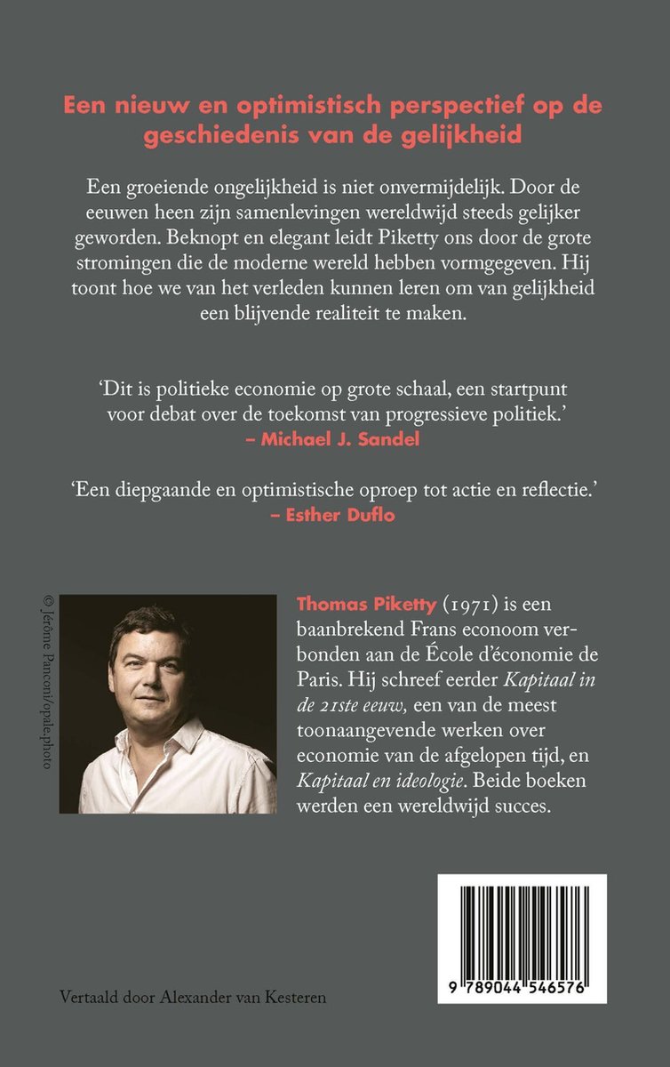 Een kleine geschiedenis van de gelijkheid - back cover