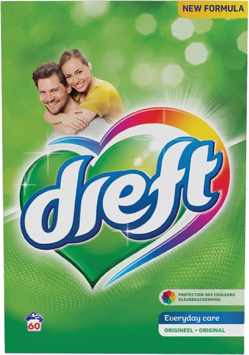 Goedkoopste Dreft Everyday Care Waspoeder - 3.9 kg (60 wasbeurten