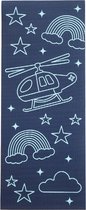 Bol.com Kinder yogamat space indigo - Lotus | 6 mm | fitnessmat | sportmat | pilates mat | 45 mm | fitnessmat | sportmat | pilat... aanbieding