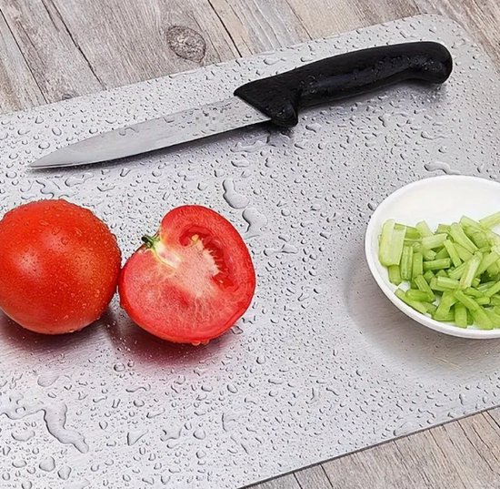 Protection Lames Couteaux Planches à Découper En Titane Médical - Lot De 3 - Double Face - Pour Viande, Légumes Et Fruits Planche Découpe