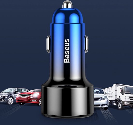 Chargeur de voiture Baseus Magic 2x USB QC 3.0 45W (Zwart)