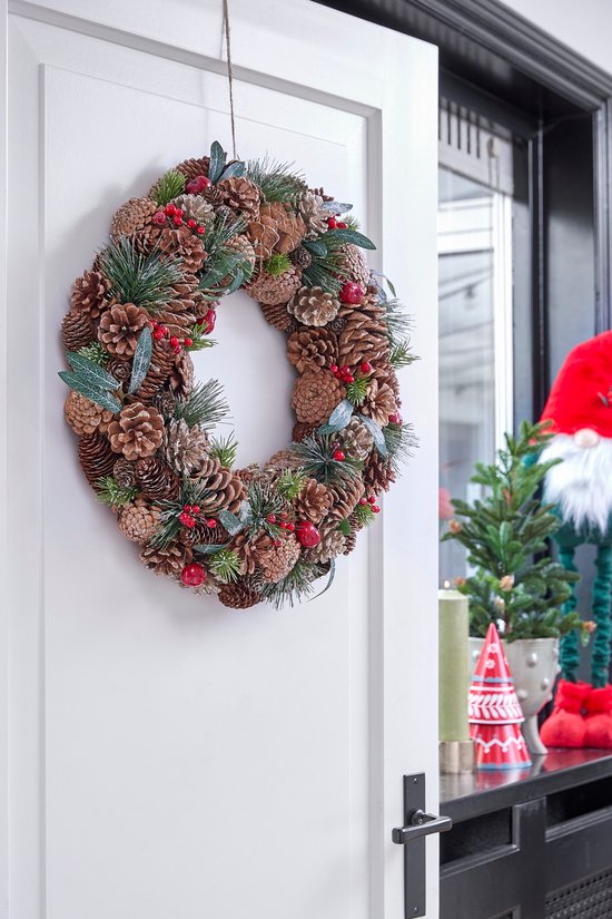 House of Seasons Kerstkrans - Ø50 cm - Groen