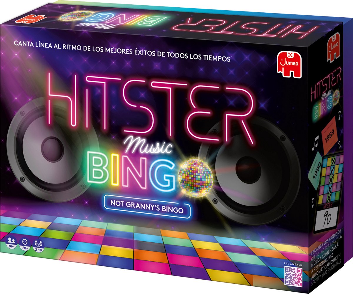 Jumbo Hitster - Bingo (Spain), Bordspel, Familie, 16 jaar, 30 min, 30 min — cadeau in Partyspellen - foto 3