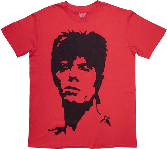 David Bowie - 1973 Monochrome Heren T-shirt - XL - Rood