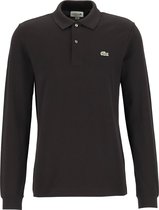 Lacoste Classic Fit polo lange mouw - zwart -  Maat: 4XL