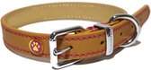 Luxury Leather Halsband Hond Leer Luxe Zand - 3.8X46-56 CM