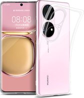 Huawei P50 Pro Hoesje Transparant Siliconen cover - Hoesje Huawei P50 Pro Transparant case