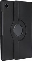 Hoes 360 Graden Draaibare Book Case Zwart Geschikt voor Samsung Galaxy Tab A8