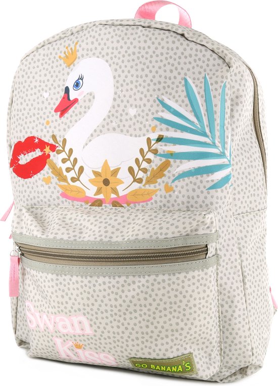 rugzakken-meisjes-beige-canvas-go-banana-s-bol
