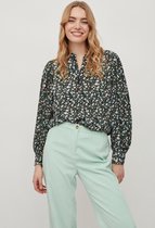 Vila Blouse Viamster L/s Top /rx 14074715 Black/multi Flow Dames Maat - W44