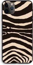 Case Company® - iPhone 11 Pro Max hoesje - Arizona Zebra - 100% Biologisch Afbreekbaar - Duurzaam - Biodegradable Soft Case - Milieuvriendelijke Print op Achterkant - Zwarte Zijkanten - Besch