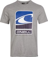 O`Neill T-shirt Flag Wave Ss T Shirt 1p2318 8001 Silver Melee Mannen Maat - XL