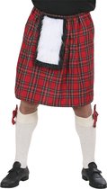 Widmann - Landen Thema Kostuum - Schotse Kilt Rode Ruiten Man - Rood - Small - Carnavalskleding - Verkleedkleding