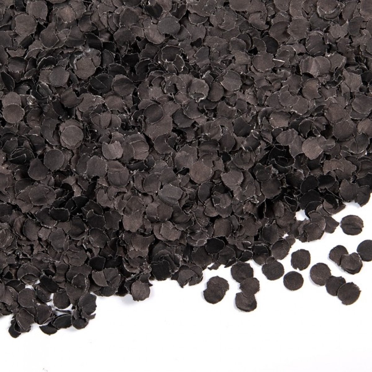 Afbeelding van product Wefiesta Confetti 100 Gram 1 Cm Papier Zwart