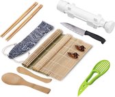 Sushitools - Sushi Maken - Sushi Maker - Sushi Set - Milieuvriendelijke Sushi Bazooka Kit - Sushi set XXL - Sushi Go - 2 paar sushi sticks - Wit