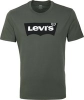 Levi's - T-Shirt Batwing Graphic Logo Donkergroen - M - Modern-fit