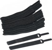 Kasey Products - Klittenband Kabelbinders 50 stuks van 14CM - Kabel Organizer - Zwart