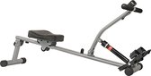 Sunny Health & Fitness SF-RW1205 Roeitoestelrower met 12-traps aanpasbare hydraulische weerstand, digitale monitor en max. 100 kg gewicht, ergometer, trainingscomputer, roeimachine voor thuis