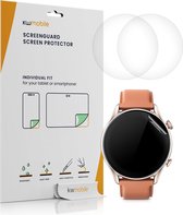 kwmobile 3x screenprotector voor Huami Amazfit GTR 3 Pro - Beschermende folie voor fitnesstracker