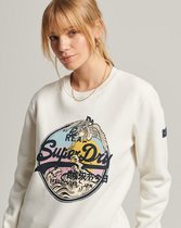 Superdry Dames Trui Vintage Logo Narrative sweatshirt met ronde hals