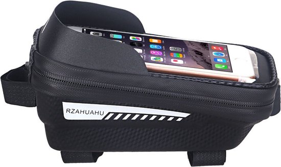Rzahuahu - Frame tas met telefoonhouder - Zwart - Waterdicht - 1L
