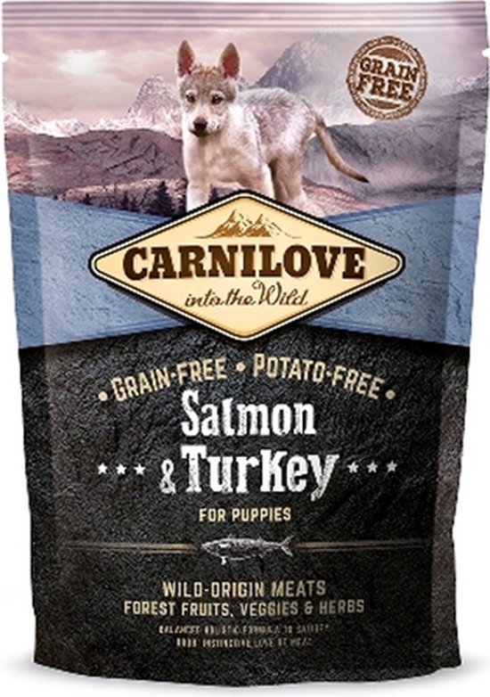 CARNILOVE SALMON/TURKEY PUP 1,5KG