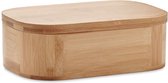 Bamboe lunchbox - Bamboe brooddoos - Lunchbox volwassenen - Bamboe broodtrommel kinderen - Broodtrommel lunchbox volwassenen - Bamboe lunchtrommel