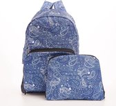 Eco Chic - Backpack - B36BU - Blue - Paisley*