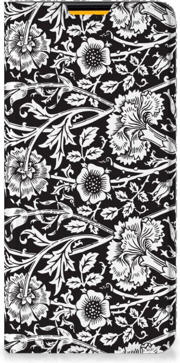 Samsung Galaxy M52 Smart Cover Black Flowers