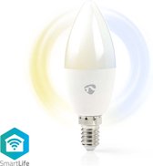 Nedis SmartLife LED Bulb | Wi-Fi | E14 | 470 lm | 4.9 W | Warm to Cool White | 2700 - 6500 K | Energieklasse: F | Android™ / IOS | Kaars