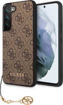 Guess Charms Samsung Galaxy S22 Plus hoesje - Bruin