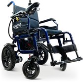 Comfygo X-6 Fauteuil roulant électrique léger pliant, fauteuil roulant électrique adulte avec 4 roues, Blauw
