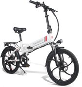 Samebike Stay-on XD-20 Elektrische Vouwfiets 20 Inch 7 Versnellingen 10 Ah Wit