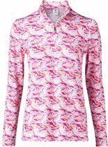 Daily Sports Wave LS Polo Print/Roze