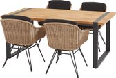 Taste Bohemian/Alto 180x100 cm. tuinset - 5 delig