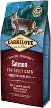 Carnilove granenvrij Zalm Sensitive & Long Hair 6kg