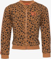 TwoDay meisjes vest met luipaardprint - Bruin - Maat 92