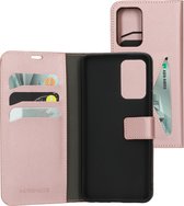 Samsung Galaxy A52 Hoesje - Mobiparts - Classic Wallet Serie - Kunstlederen Bookcase - Roze - Hoesje Geschikt Voor Samsung Galaxy A52