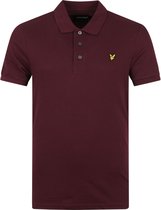 Lyle and Scott - Polo Burgundy - - Heren Poloshirt Maat L